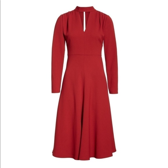 Lewit Orange Long Sleeve Dress - Picture 1 of 7